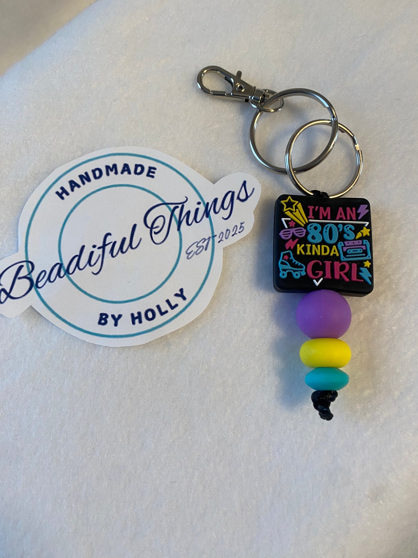 Key Chain - 80’s Girl