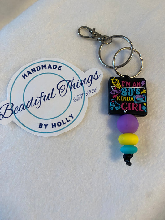 Key Chain - 80’s Girl